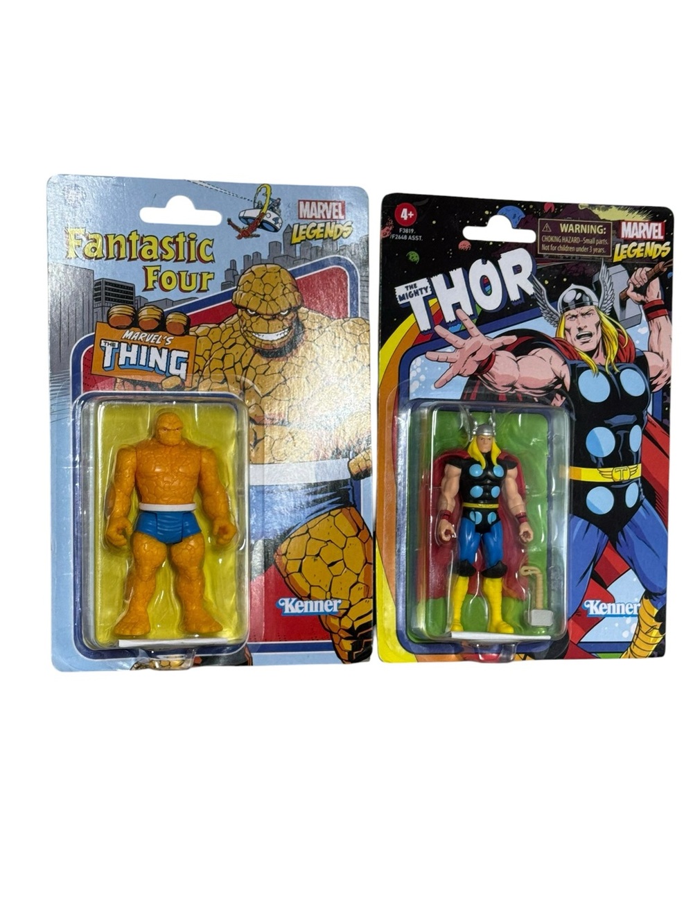 Hasbro Marvel Legends The Thing‎ & Thor 2-Pack Action Figures - Yellow & Blue